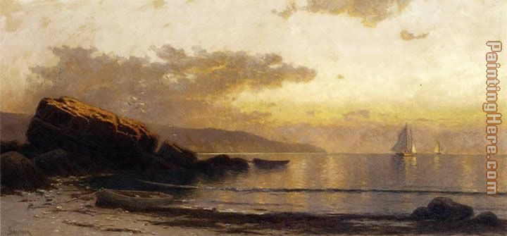 Sunset Coast painting - Alfred Thompson Bricher Sunset Coast art painting